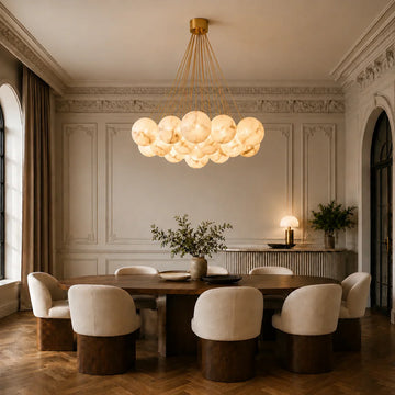 Alabaster Globe Chandelier Ideas for Modern Homes