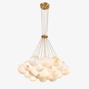 Auona Alabaster Globe Chandelier 1
