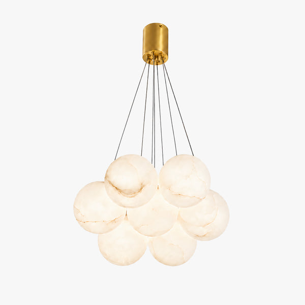 Auona Alabaster Globe Chandelier 10