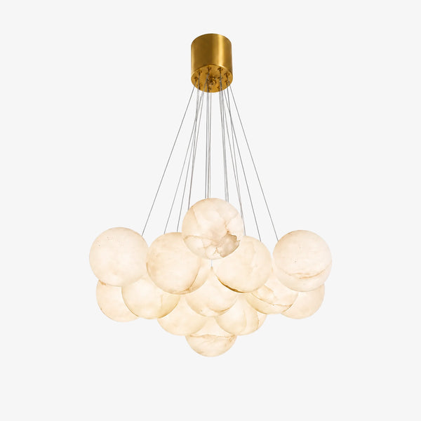 Auona Alabaster Globe Chandelier 11