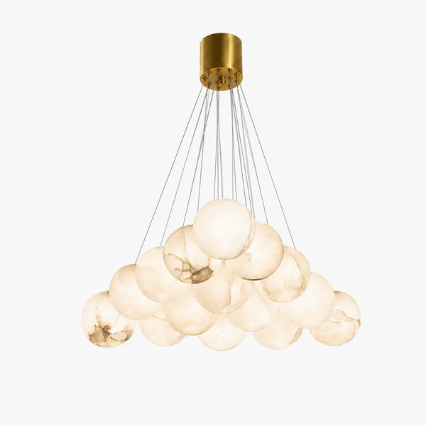 Auona Alabaster Globe Chandelier 12
