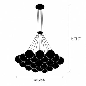 Auona Alabaster Globe Chandelier 2
