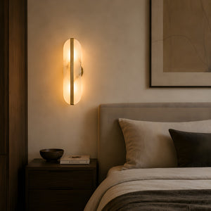 Aurenel Alabaster Capsule Wall Light 7