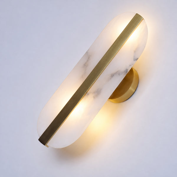 Aurenel Alabaster Capsule Wall Light 9