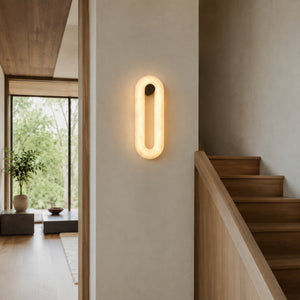 Avenoril Alabaster Oval Wall Light 4
