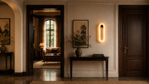 Avenoril Alabaster Oval Wall Light 9