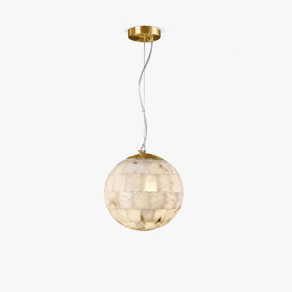 Averis Alabaster Globe Pendant Light 1