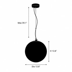 Averis Alabaster Globe Pendant Light 3