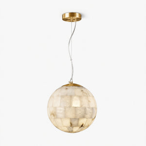 Averis Alabaster Globe Pendant Light 4
