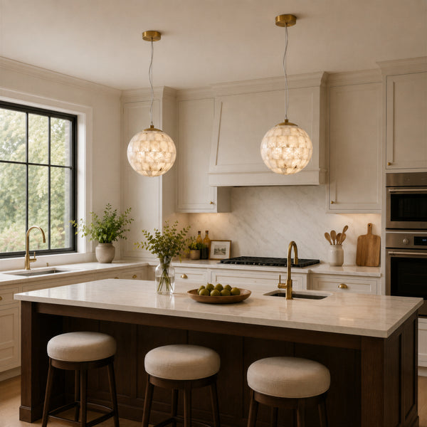 Averis Alabaster Globe Pendant Light 6