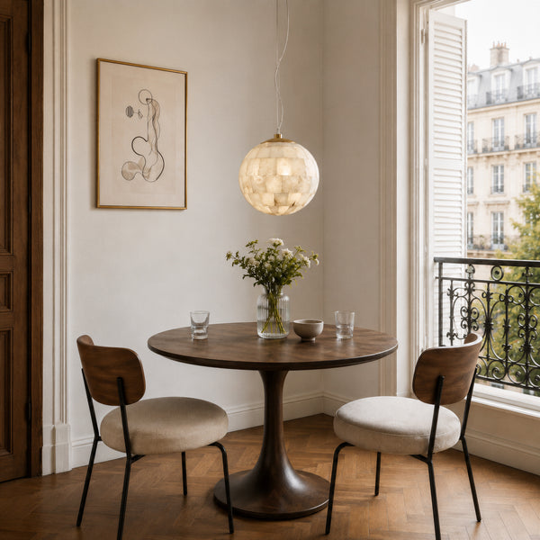 Averis Alabaster Globe Pendant Light 8