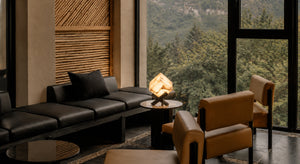 Avervane Alabaster Cube Table Lamp 7