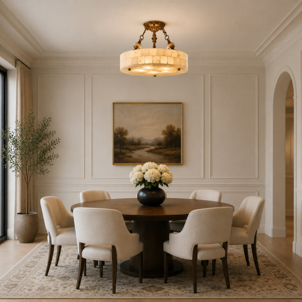 Bastrell Alabaster Ceiling Light 4