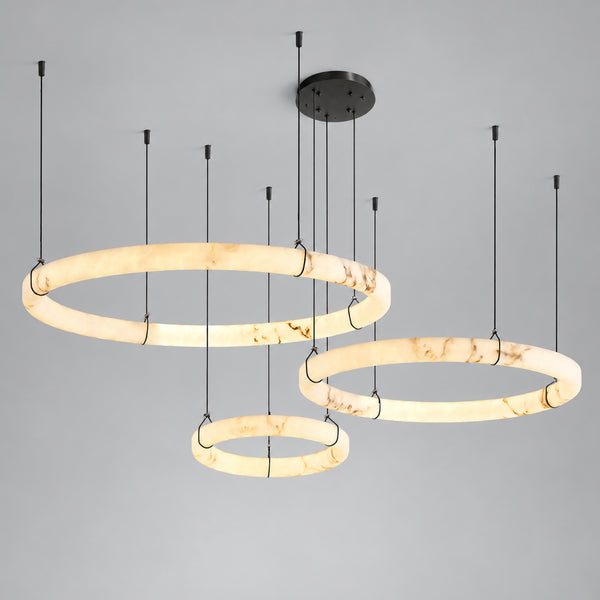 Branor Alabaster Ring Chandelier 10