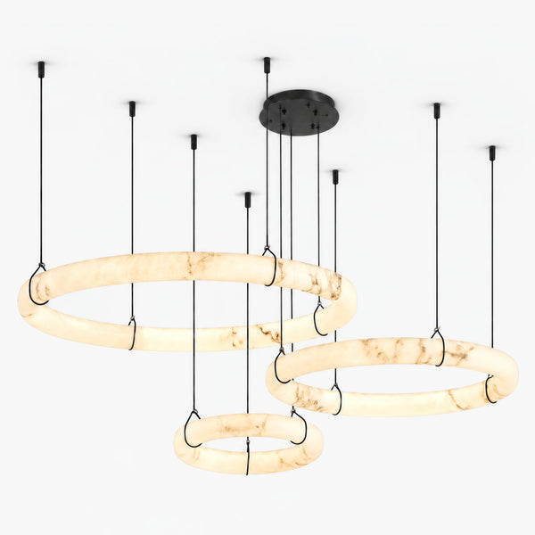Branor Alabaster Ring Chandelier 2
