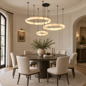 Branor Alabaster Ring Chandelier 3