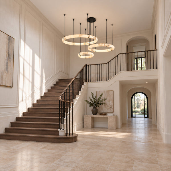 Branor Alabaster Ring Chandelier 6
