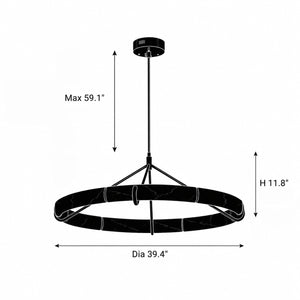 Branor Alabaster Ring Pendant Light 2