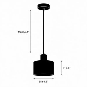 Brelmont Alabaster Drum Pendant Light 6
