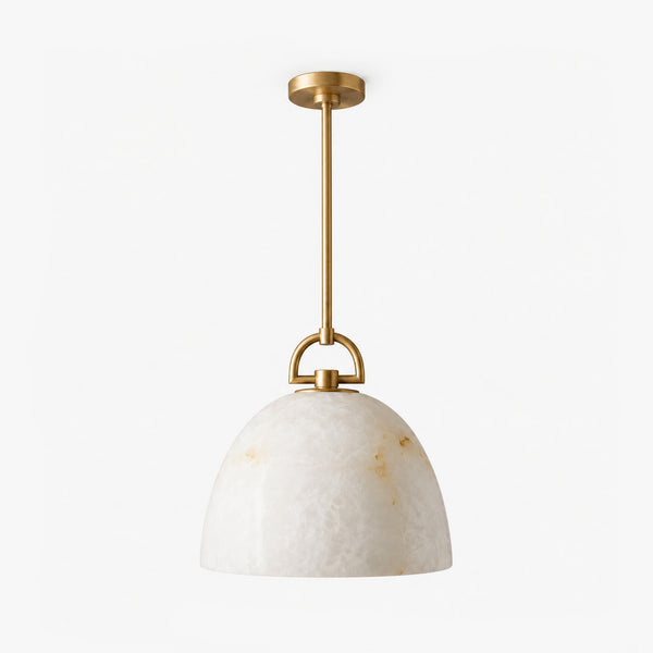 Brelton Alabaster Dome Pendant Light 11