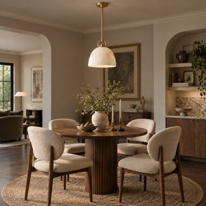 Brelton Alabaster Dome Pendant Light 15