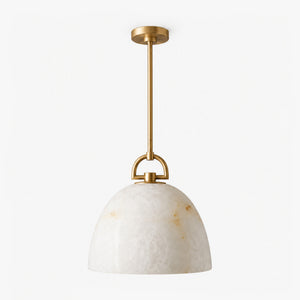 Brelton Alabaster Dome Pendant Light 18