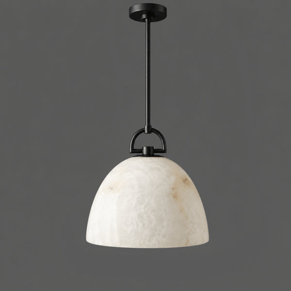 Brelton Alabaster Dome Pendant Light 20
