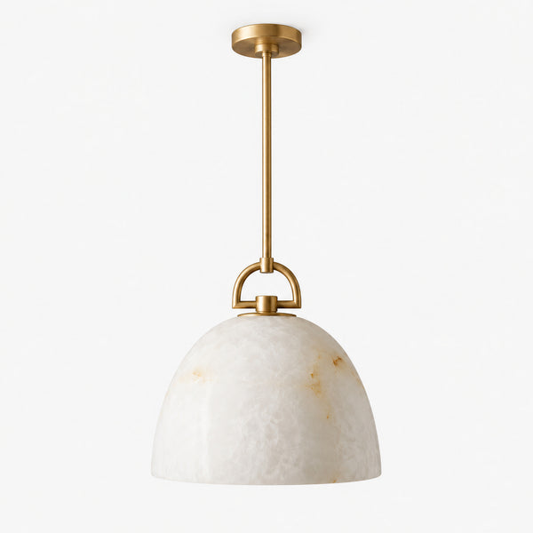 Brelton Alabaster Dome Pendant Light 6