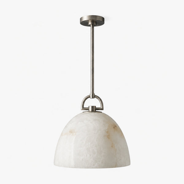 Brelton Alabaster Dome Pendant Light 8