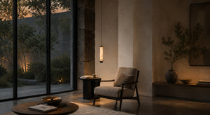Caldovene Alabaster Cylinder Pendant Light 2