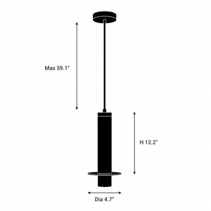 Caldovene Alabaster Cylinder Pendant Light 6