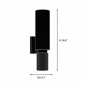 Caldrene Alabaster Cylinder Wall Light 2
