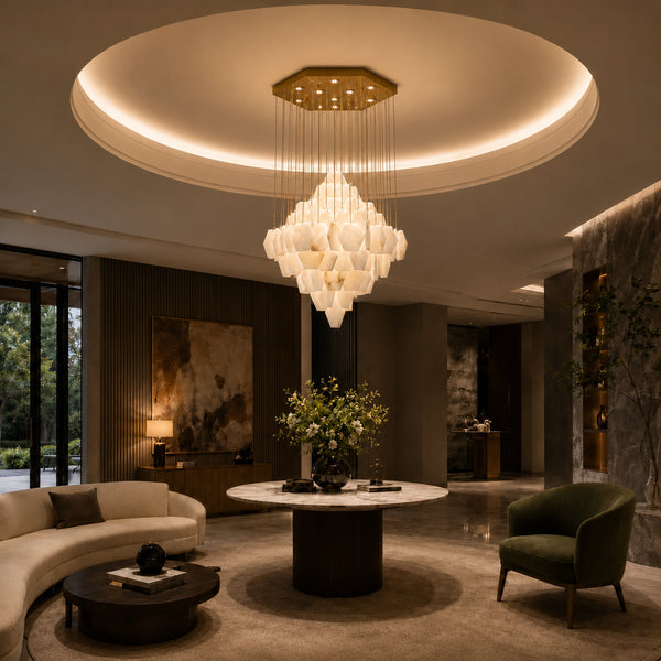Calivren Alabaster Cascade Chandelier 3