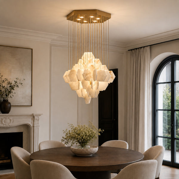 Calivren Alabaster Cascade Chandelier 4