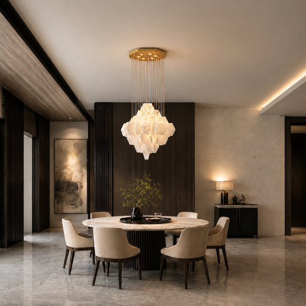 Calivren Alabaster Cascade Chandelier 5