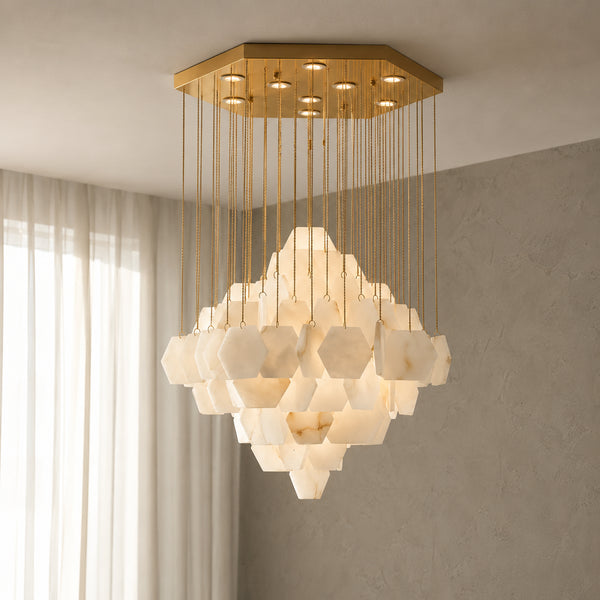 Calivren Alabaster Cascade Chandelier 6