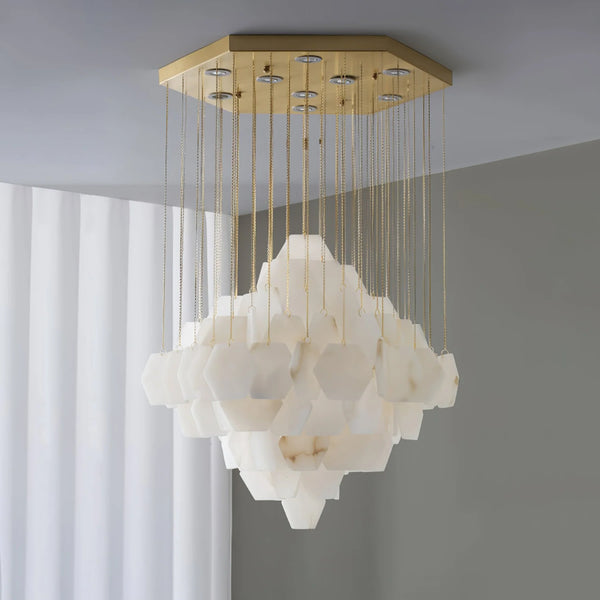 Calivren Alabaster Cascade Chandelier 8