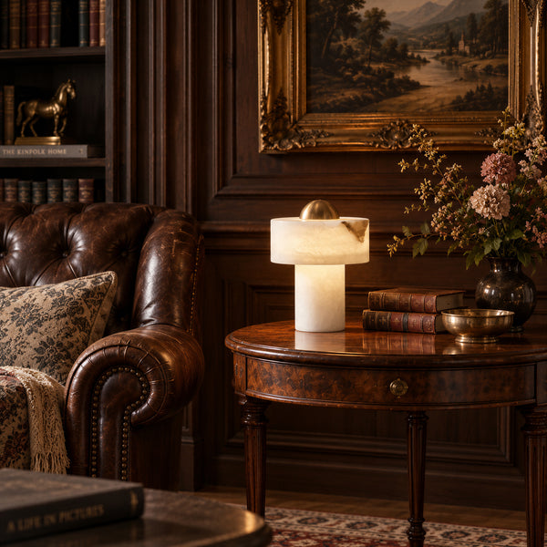 Calvoryn Alabaster Table Lamp 2
