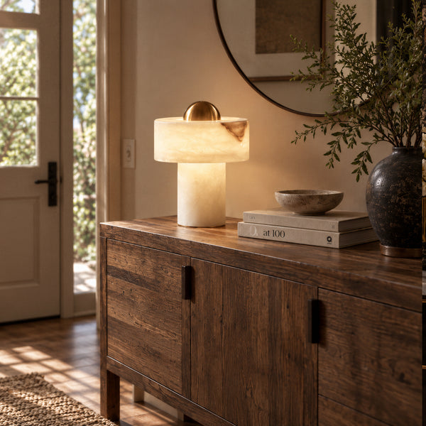 Calvoryn Alabaster Table Lamp 4