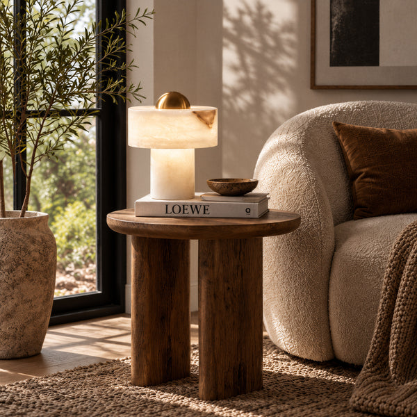 Calvoryn Alabaster Table Lamp 5