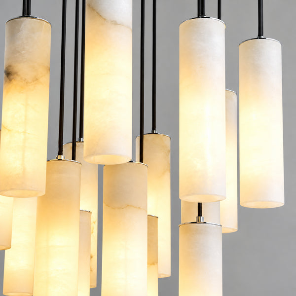 Cavorune Alabaster Cluster Chandelier 18