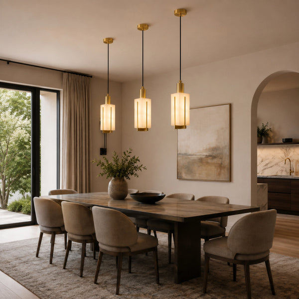 Cavrena Alabaster Lantern Pendant Light 4