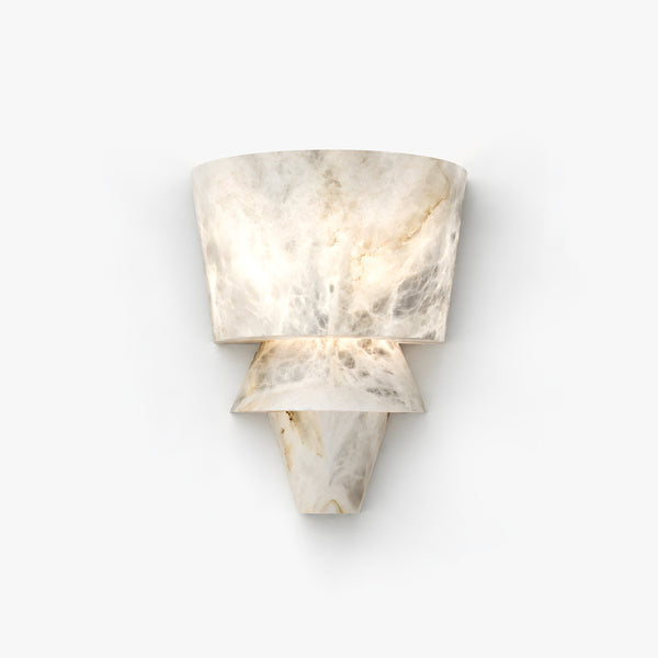 Cavrenor Tiered Alabaster Wall Lamp 1