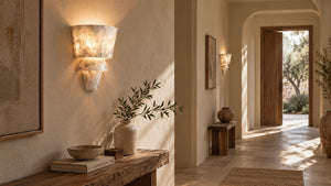 Cavrenor Tiered Alabaster Wall Lamp 6