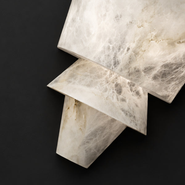 Cavrenor Tiered Alabaster Wall Lamp 9