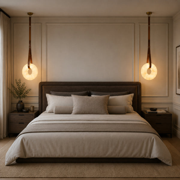 Cazrel Alabaster Ring Pendant Light 1