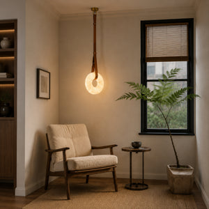 Cazrel Alabaster Ring Pendant Light 10
