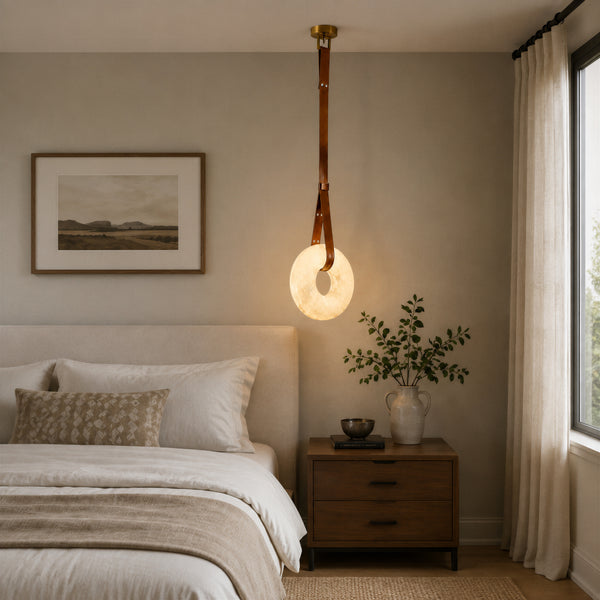 Cazrel Alabaster Ring Pendant Light 2