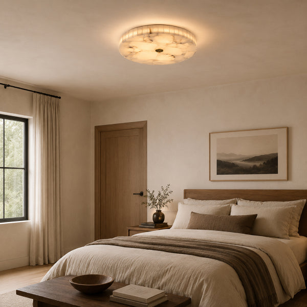  Celorune Alabaster Ceiling Light 9