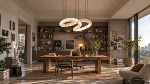 Cyralon Alabaster Loop Chandelier 3